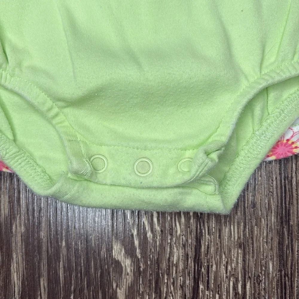 Carter’s 12 month Floral Baby Dress with Bodysuit attached springy colors